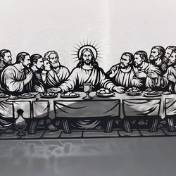 Last Supper Laser Cutout