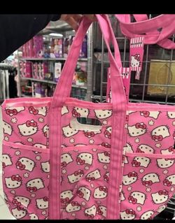 Hello Kitty canvas utility tote bag