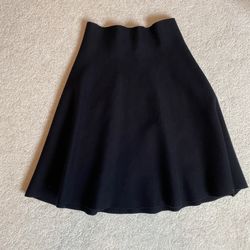 Black Knit Skirt; Size M
