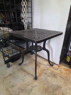 Small metal patio table, excellent for a nice balcony, just $45