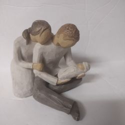 Willow Tree Figurine New Life 2000 Demdaco Susan Lordi Baby & Parent 5" Tall