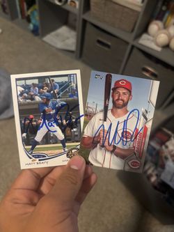 Matt Beaty and Matt Davidson autograph baseball card