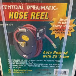 25” Central Pneumatic Hose Rell