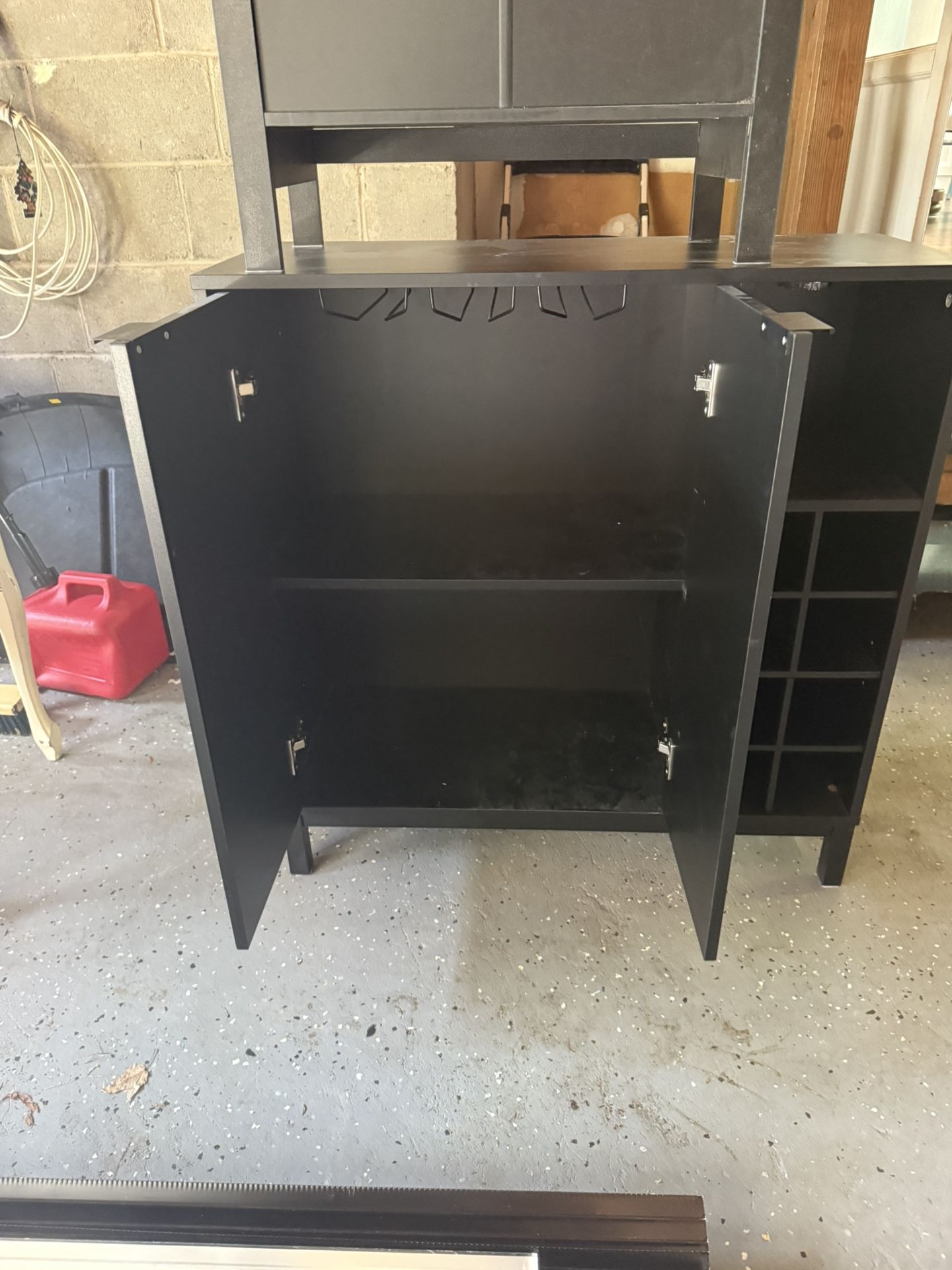 Kitchen Sideboard Buffet for Storage with Door and Wine