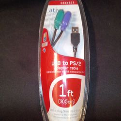 ATIVA{connect}USB to PS/2 adapter cable