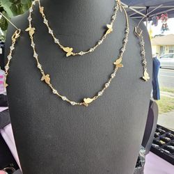 Butterfly Necklace Set