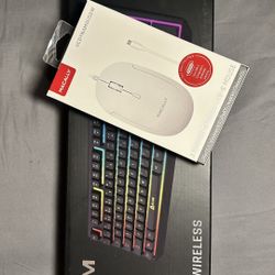 Klim Chroma Wireless Gaming Keyboard + Macally Mouse New With Box