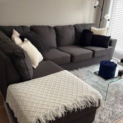Dark Grey Sectional Couch