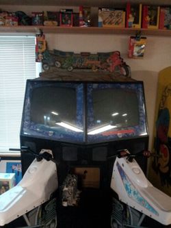 Motorcycle arcade game