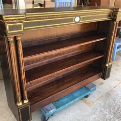 Mahogany And Brass Bookcase 