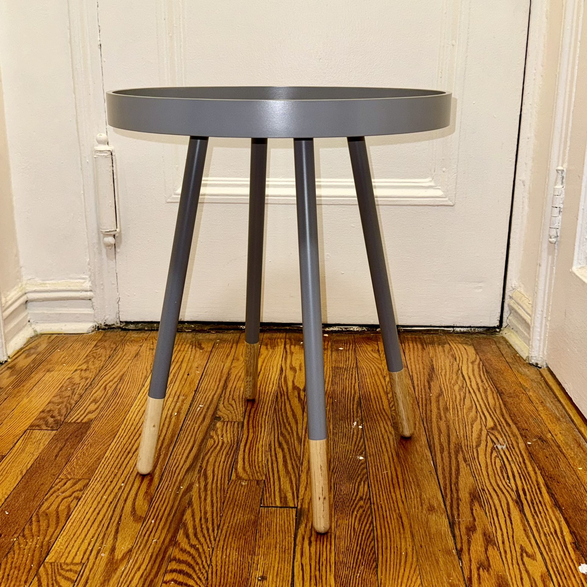Acevedo Tray Top End Table by Mercury Row Frost Gray for Sale in