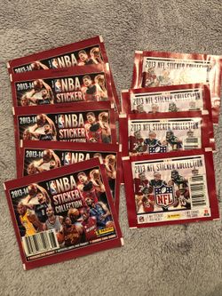 2013-2014 NBA & NFL Sticker Collection