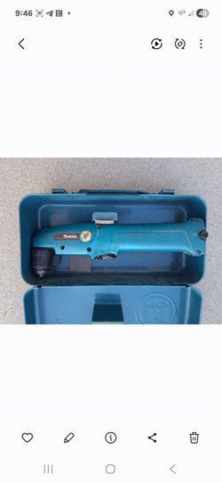 VINTAGE MAKITA DA391D  9.6V 3/8" CORDLESS RIGHT ANGLE DRILL NO CHARGER, HAS BATTERY UNTESTED...asking $30.00