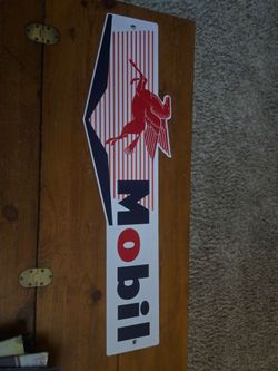 Mobil Pegasus Metal Advertising Sign