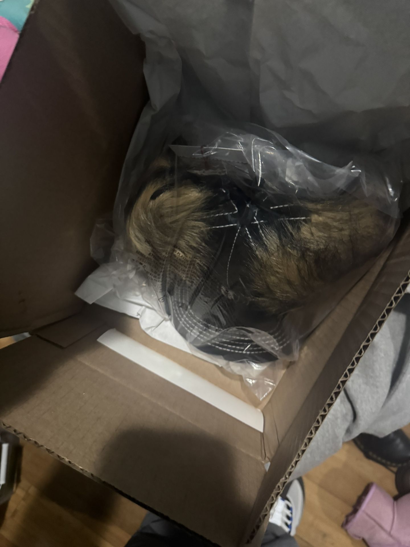 Supreme True Religion Earflap Fur 5 Panel Cap Hat Black FW25 Size L/XL IN HAND