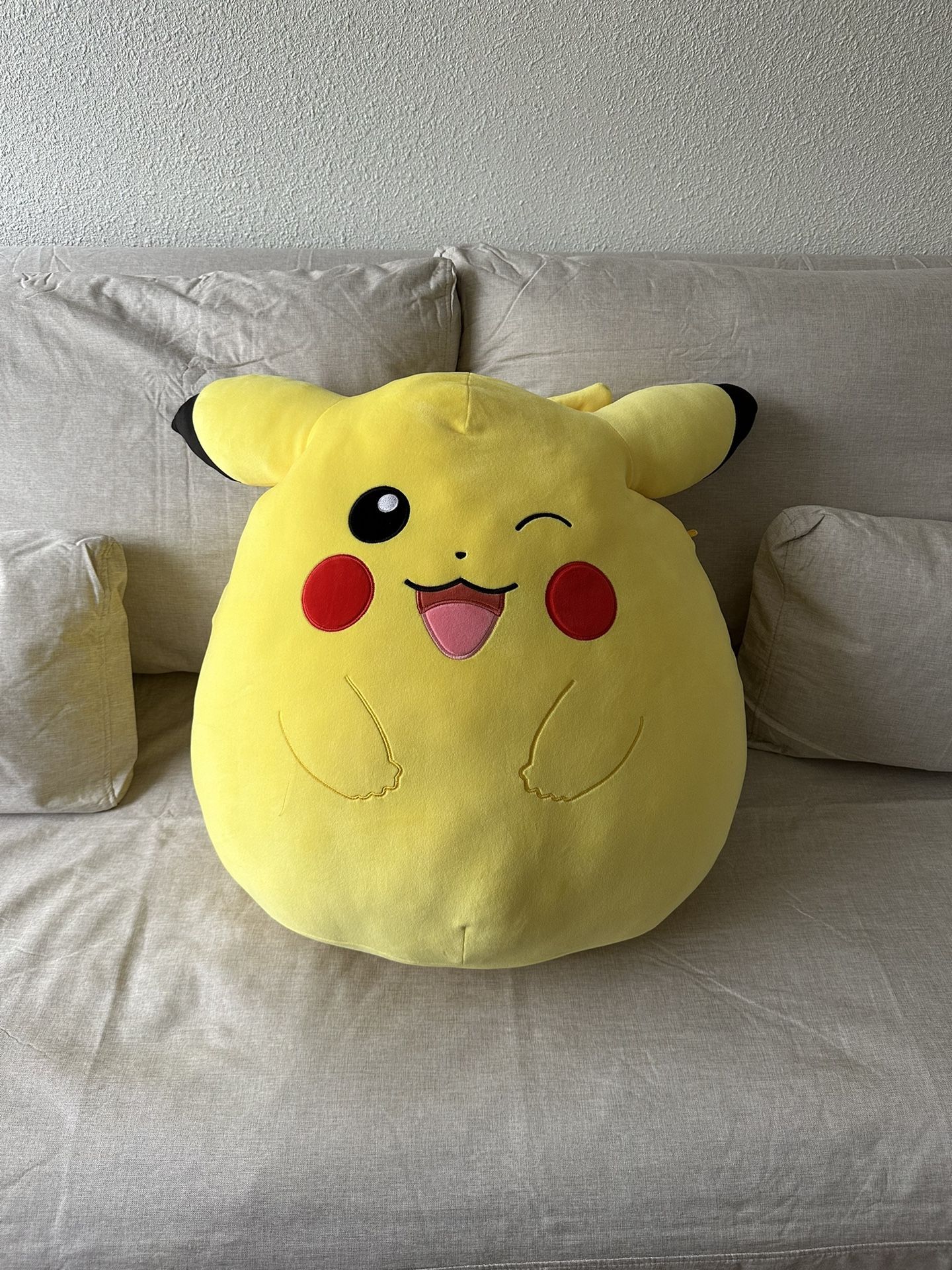 Squishmallow Winking Pikachu Plush Stuffed Animal