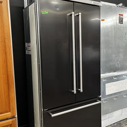 KitchenAid Built In 36” French Door Refrigerator Black Stainless