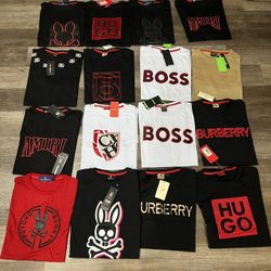 HUGO, BOSS, AMIRI, BURBERRY PYSCO BUNNY T-SHIRTS