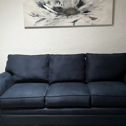 New Blue/Metallic Wall Canvas Art