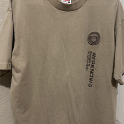 Tan Bape/Ape Shirt S