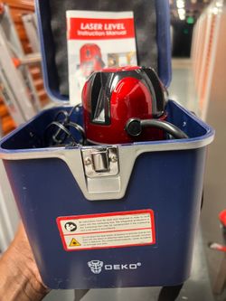 Laser level for cabinets, shelves, tiles etc