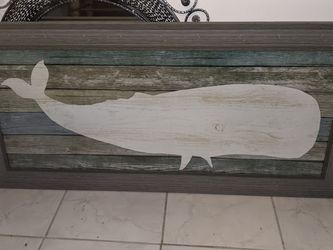 Whale Art Approximately 40 X 20