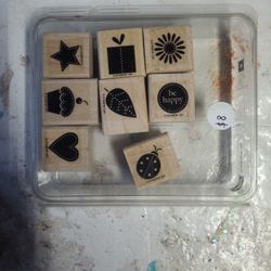 8 Cute Rubber Stamps