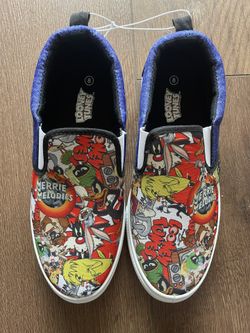 Looney Tunes Men’s slip on sneakers. New