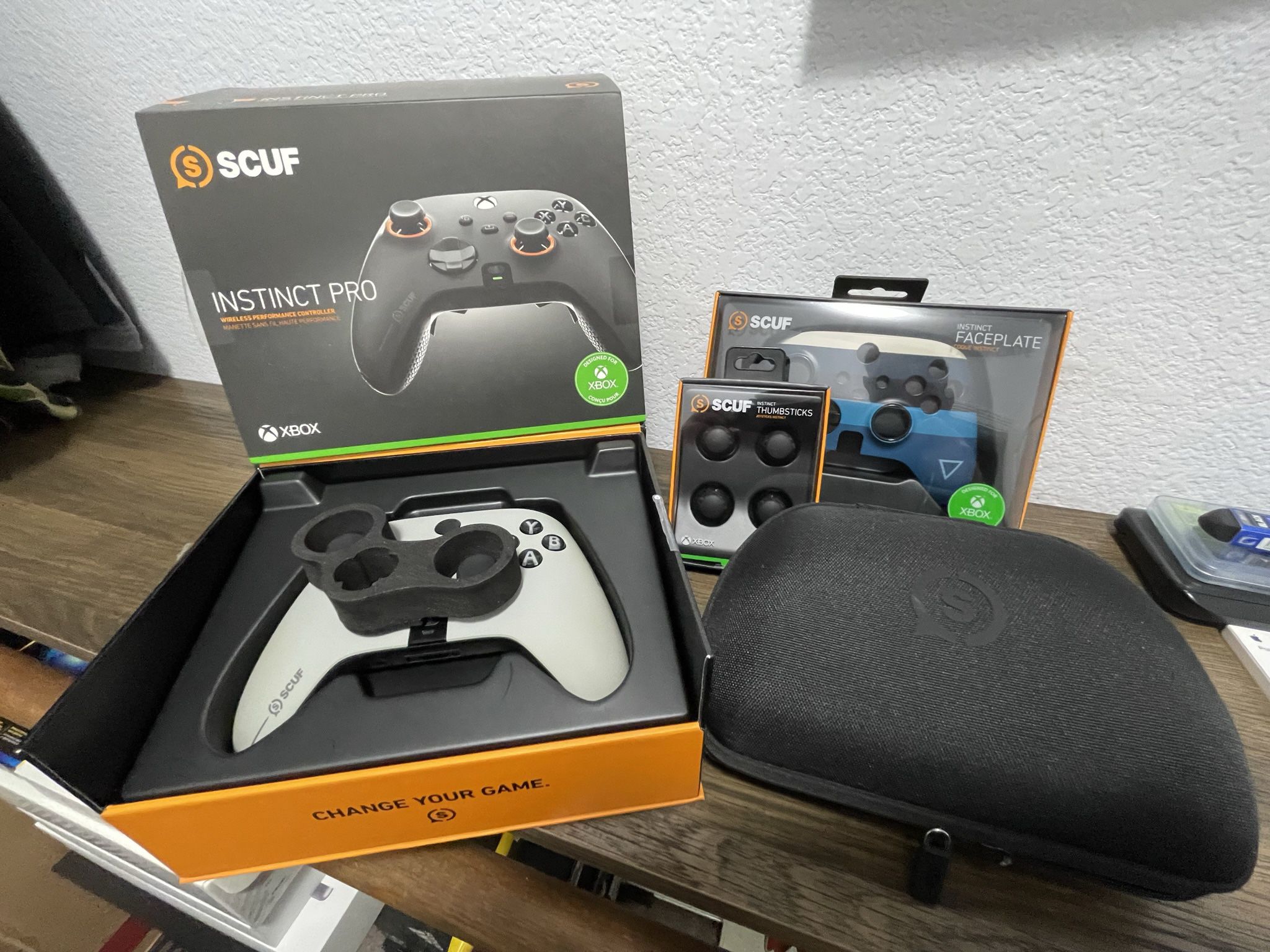 SCUF INSTINCT PRO, AND EXTRAS!