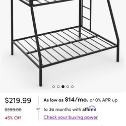 Twin Over Full Bunk Bed 