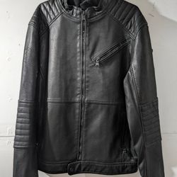 Black Express Leather Jacket. Small