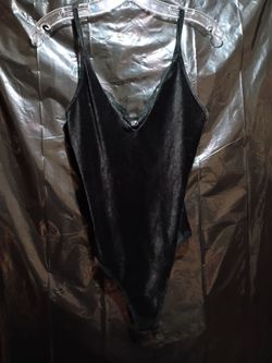 Colsie 1 Piece Black Bodysuit Tank Style Size Small Snap Bottom. Size Large.