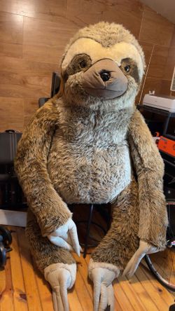 Large plush sloth