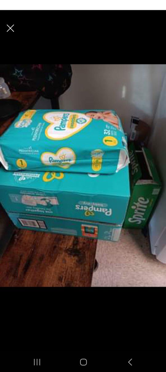 Size 1 Baby Diapers PAMPERS