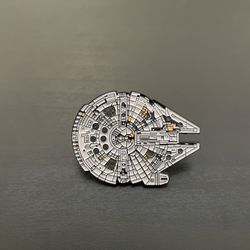 Millennium Falcon Star Wars Pin NEW Pinback Brooch Metal Enamel Movies Retro