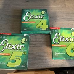 Elixir 6-string Bass Set