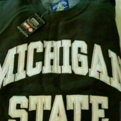 New MI Michigan State Sweatshirt - Size Large