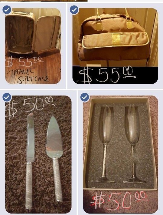 Suitcase/Duffle Bag/ Shoulder Bag/ WEDDING STUFF