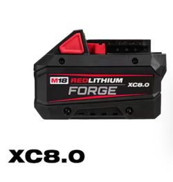 Milwaukee M18 FORGE XC8.0 Battery 18V Lithium-Ion New