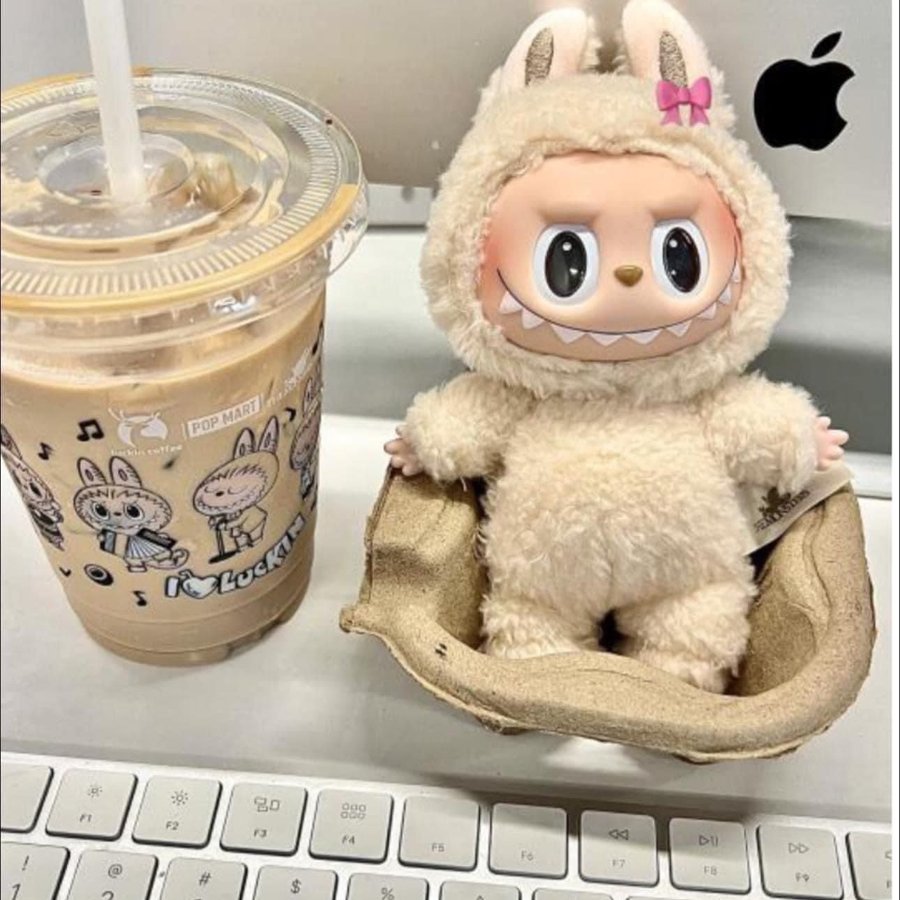 POP MART LABUBU The Monsters Exciting Macaron - SOYMILK for Sale 