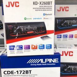 JVC KD-X260 BT car stereo system Bluetooth am fm radio
