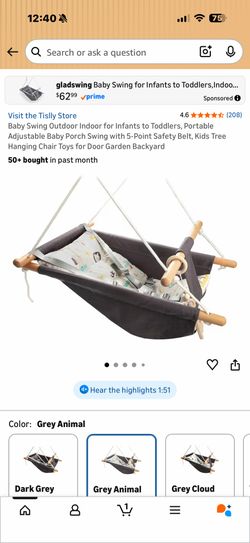 Baby swing