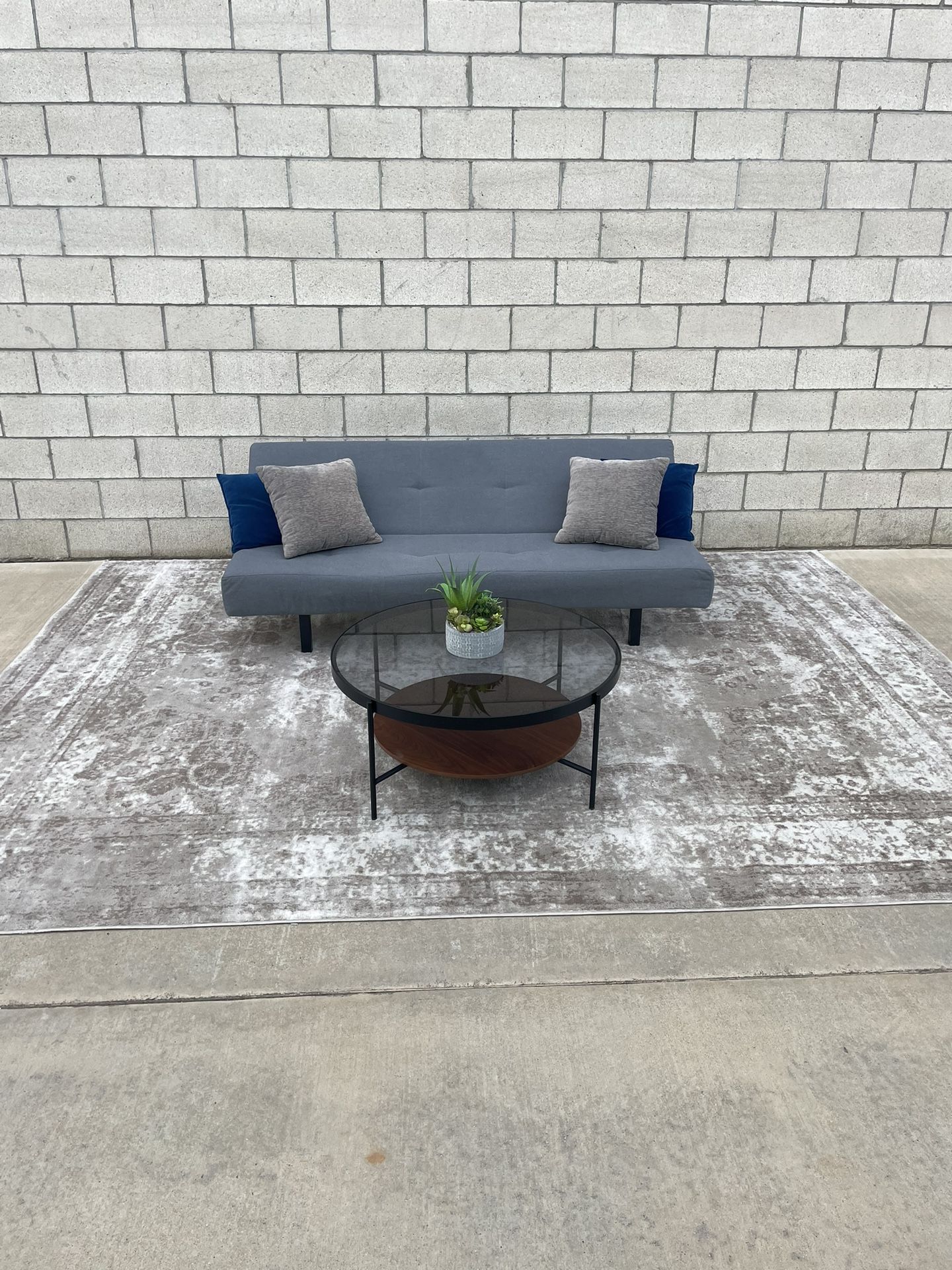 Gray Ikea Futon Couch Sofa Sleeper Bed