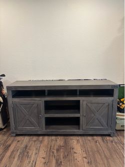 Gray Farmhouse Media/Entertainment Center