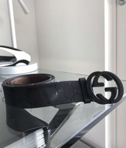 Authentic Gucci Belt double black