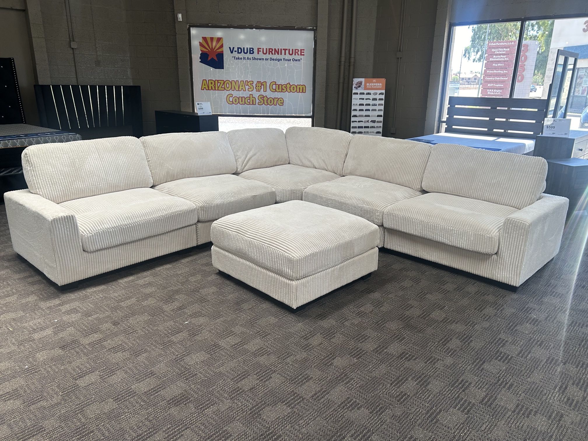 Big Cream Beige Sectional Sofa And Ottoman,All Products : American Fashion Style Bags On Sale