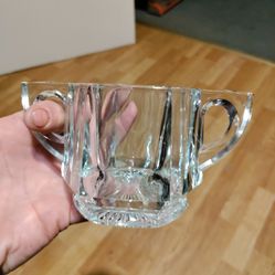Vintage Glass Sugar Bowl 
