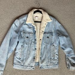 Levi’s Sherpa Jean Jacket Orange Tab