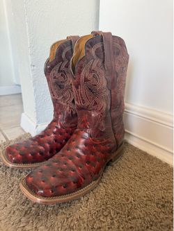 Alfa ostrich red women’s boots