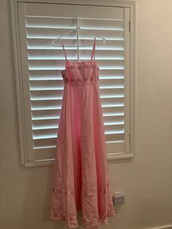 Flowy Pink Flower Dress